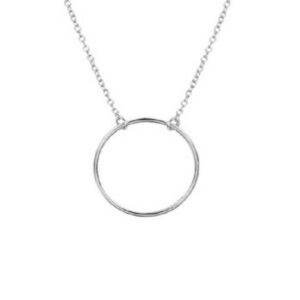 Ketting zilver cirkel